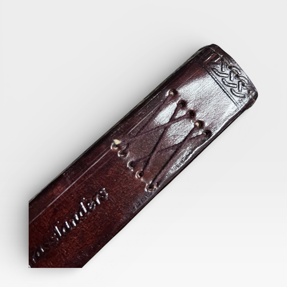 Handmade Leather Double Dragon Amethyst Stone Journal - Picture 10 of 12